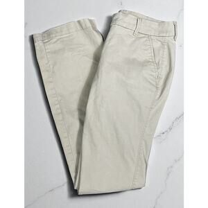 Old Navy 4R Khaki Bootcut Pants Stretch Beige Cotton Spandex Casual Trousers